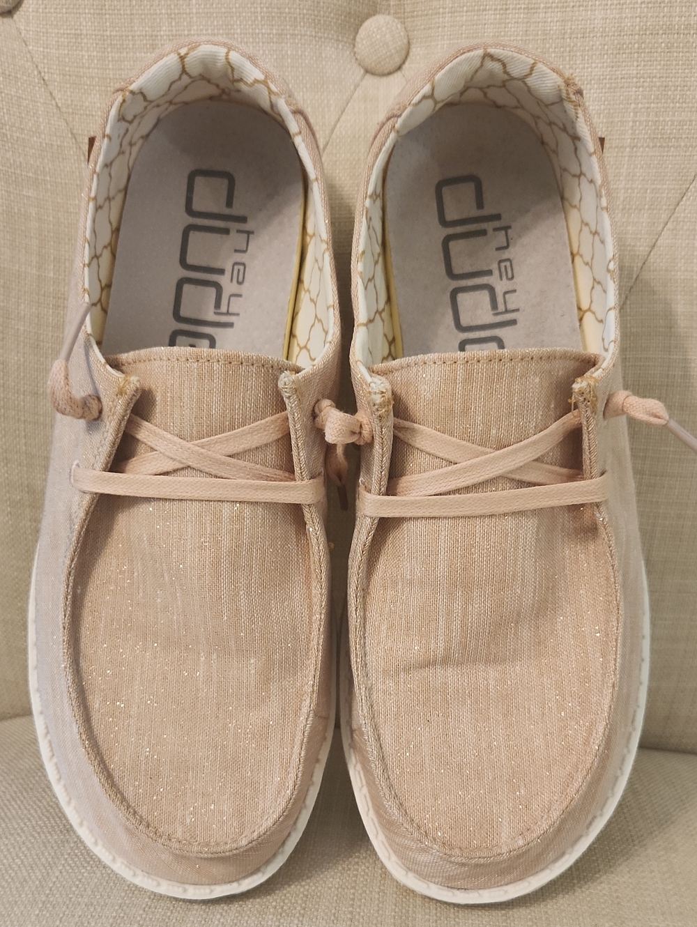 Hey Dude Women's Slip-On Sneakers in Blush